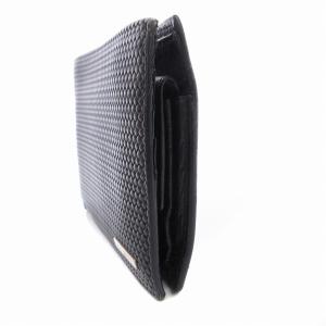 FENDI 二つ折り財布 ミニウォレット 小銭入れあり レザー 黒 ブラック