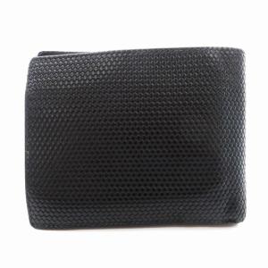 FENDI 二つ折り財布 ミニウォレット 小銭入れあり レザー 黒 ブラック