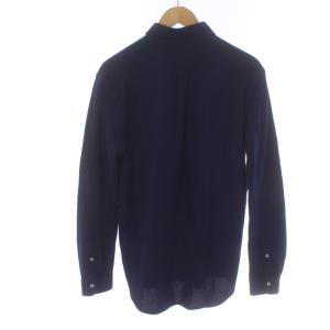 POLO RALPH LAUREN KNIT OXFORD タグ付き ポロシャツ カットソー ボタンダウン 鹿の子 ロゴ 刺繍 長袖 S 紺 ネイビー