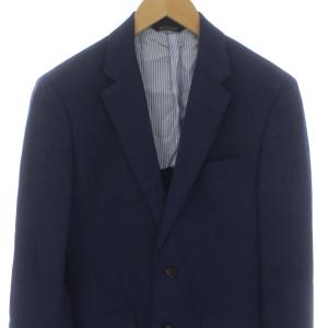 Brooks Brothers テーラードジャケット 背抜き ウール サイドベンツ 36 S 紺 ネイビー