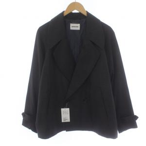 タグ付き TR MINI CHECK CROPPED COAT テーラードジャケット チェック ダブル