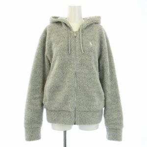 ボアパーカー フリース ジップアップ 長袖 刺繍 S グレー 211823958001 /TK