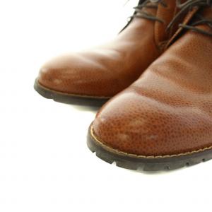 COLE HAAN チャッカブーツ レザー レースアップ 9 26.5cm 茶 ブラウン