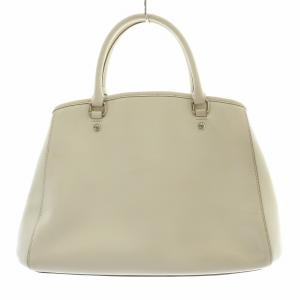 COACH ハンドバッグ レザー ロゴ 装飾 白 ホワイト