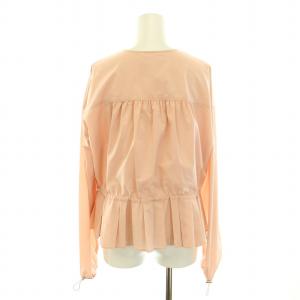 Chesty タフタバルーンジャケット ブルゾン アウター ノーカラー 裾プリーツ 1 S ピンク