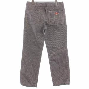 DANTON チノパン 千鳥格子 38 紺 ネイビー