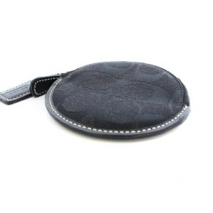 COACH キャンバス シグネチャー 小銭入れ コインケース ポーチ 黒