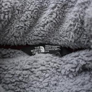 THE NORTH FACE SHERPA FLEECE シェルパフリース ボア スタンドカラー ハーフジップ 切替 ロゴ 刺繍 S グレー NF0A3RS9
