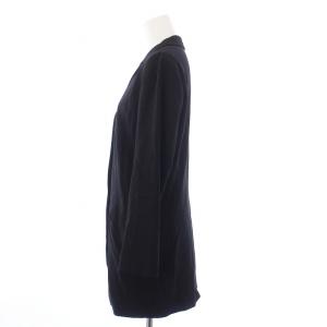 JIL SANDER テーラードジャケット 3B ノーベント ロング 36 S 黒 ブラック