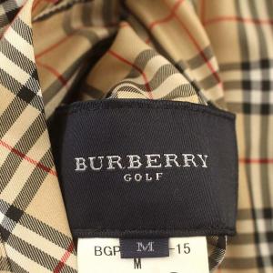 BURBERRY GOLF リバーシブル ダウンベスト ノバチェック ナイロン ベスト M 赤 ベージュ