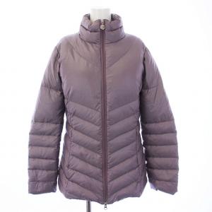 EA7 ダウンジャケット アウター スタンドカラー ジップアップ S 紫 パープル /KH