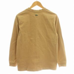 LACOSTE ロンT 長袖 Tシャツ ロゴ カットソー XXS ベージュ
