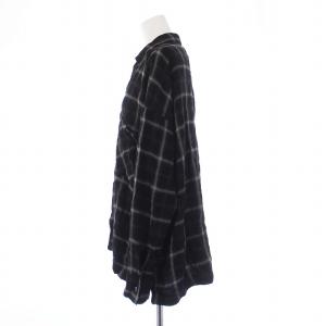 REMI RELIEF シャツ ブラウス 長袖 チェック F 黒 ブラック