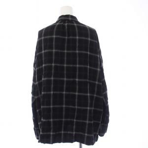 REMI RELIEF シャツ ブラウス 長袖 チェック F 黒 ブラック