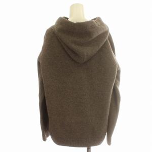 EVERYDAY I LIKE 22AW Knitted フーディー プルオーバー F ブラウン