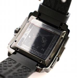 roar steel craft 腕時計 クオーツ 3針 カレンダー ウォッチ 黒 ブラック ジャンク品 /DK