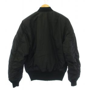 ALPHA INDUSTRIES INDUTRIES ライトフライトジャケット MA-1 ブルゾン 中綿 ジップアップ S 黒 ブラック TA0720-001