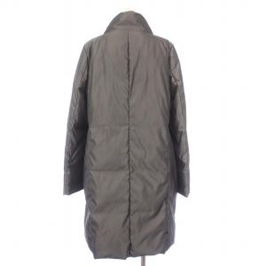 Aquascutum ダウンコート アウター ロング ダブル スタンドカラー グレー