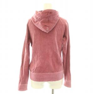 HYSTERIC GLAMOUR ジップアップパーカー 長袖 フード ロゴワッペン FREE ピンク