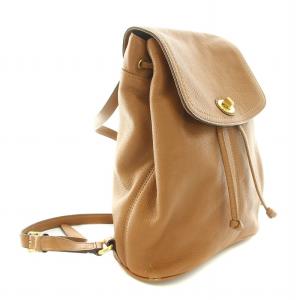 COACH リュックサック デイバッグ レザー 保存袋付き 茶 ブラウン F24385