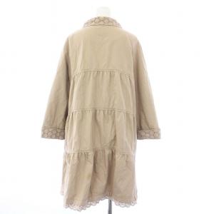 JOCOMOMOLA スタンドカラーコート アウター ロング 刺繍 40 L ベージュ /KH