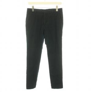 ウールパンツ スラックス センタープレス パンツ 38 M 黒
