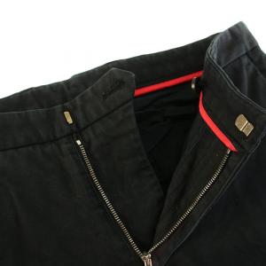 GUCCI ストレートパンツ スラックス ジップフライ 44 XL 黒 ブラック /YT