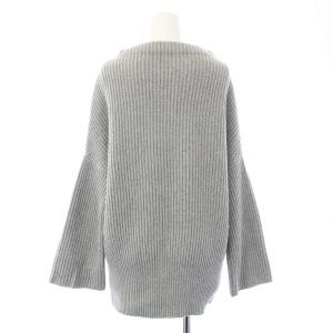 Deuxieme Classe アゼプルオーバー ニット セーター 長袖 ボトルネック ウール カシミヤ混 グレー