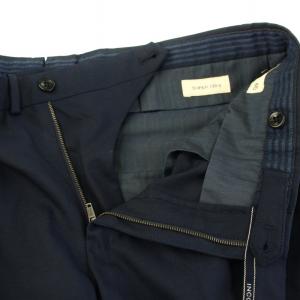 INCOTEX パンツ スラックス SKIN fit SUPER130s ジップフライ 46 紺 ネイビー 002X1