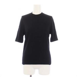 ニット セーター 半袖 黒 /KH