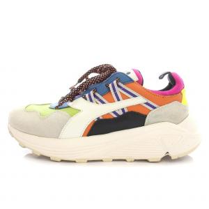 スニーカー ローカット シューズ ビブラムソール UK5.5 24cm マルチカラー ピンク 175154-40048