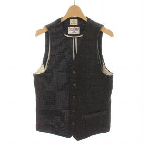 美品✨ユナイテッドアローズビューティー&ユース×ハリスツイード　ベストツイードM UNITED ARROWS HARRIS TWEED クレイジー ジレ