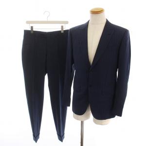 HIGH PERFORMANCE シングルスーツ セットアップ テーラードジャケット ストライプ パンツ 8-46C ネイビー