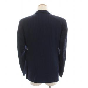 Ermenegildo Zegna HIGH PERFORMANCE シングルスーツ セットアップ テーラードジャケット ストライプ パンツ 8-46C ネイビー