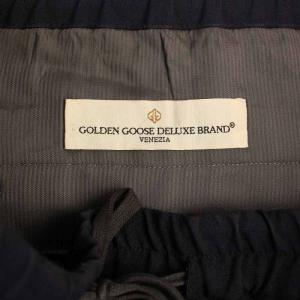 GOLDEN GOOSE スラックスパンツ ジップフライ ウール S ネイビー G26U508 /BM