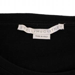 STELLA McCARTNEY Tシャツ カットソー 長袖 クルーネック プリント S 黒 486976 /BM