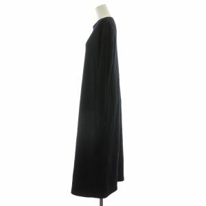 23区 ニットワンピース ロング 長袖 切替 38 ネイビー OPWOBW0408