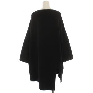 ENFOLD チュニック アシメ 変形 長袖 36 黒 ブラック