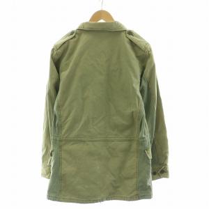 chimala ミリタリー ジャケット 長袖 ダメージ加工 L カーキ