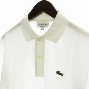LACOSTE タグ付き ポロシャツ ロゴ 刺繍 半袖 3 白 ホワイト L1212AL