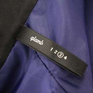 glamb ライダースコート 牛革レザー ウール コート 3 ベージュ /G