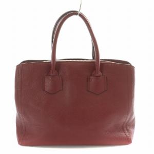 FURLA 2WAY ハンドバッグ ショルダーバッグ レザー ロゴ 赤 レッド