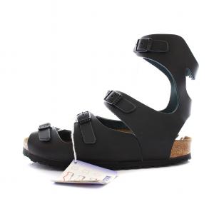 BIRKENSTOCK ATHEN アテネ グラディエーターサンダル ストラップ フラット レザー 35 黒 032193 /YM