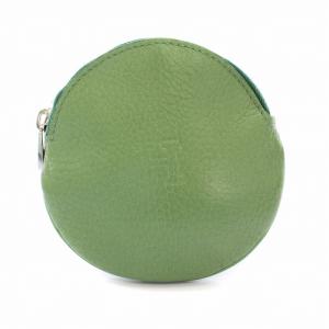 コインケース ラージ 小銭入れ レザー 緑 ライトグリーン /YM D
