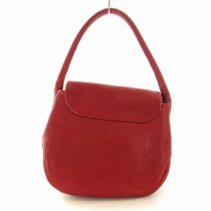 HIROFU ペルーシェ ハンドバッグ レザー 赤 レッド /EE