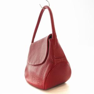 HIROFU ペルーシェ ハンドバッグ レザー 赤 レッド /EE
