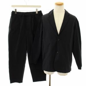 360°マスター 360°MASTER セットアップ 上下 テーラードジャケット シングル M イージーパンツ S 黒 ブラック