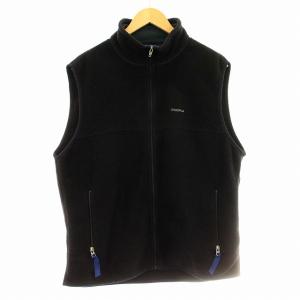 90s SYNCHILLA FLEECE VEST 25182 シンチラ フリース ベスト L 黒 ブラック