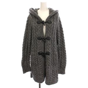 ニット カーディガン ダッフルコート ロング L グレー 12961-01350 /YM