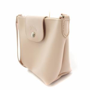 Longchamp ルプリアージュ シティ ショルダーバッグ レザー ロゴ ピンク 10164HYQ542 /BB